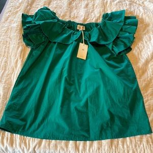 Shop Mille beja top, green, medium